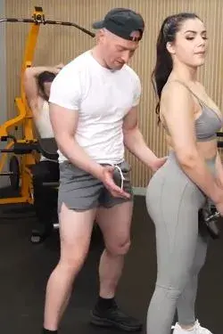 Curvy MILF Takes a Hard Anal Creampie in a Gym